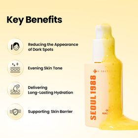K-SECRET close-up of serum texture showing lightweight finish and smooth absorption
