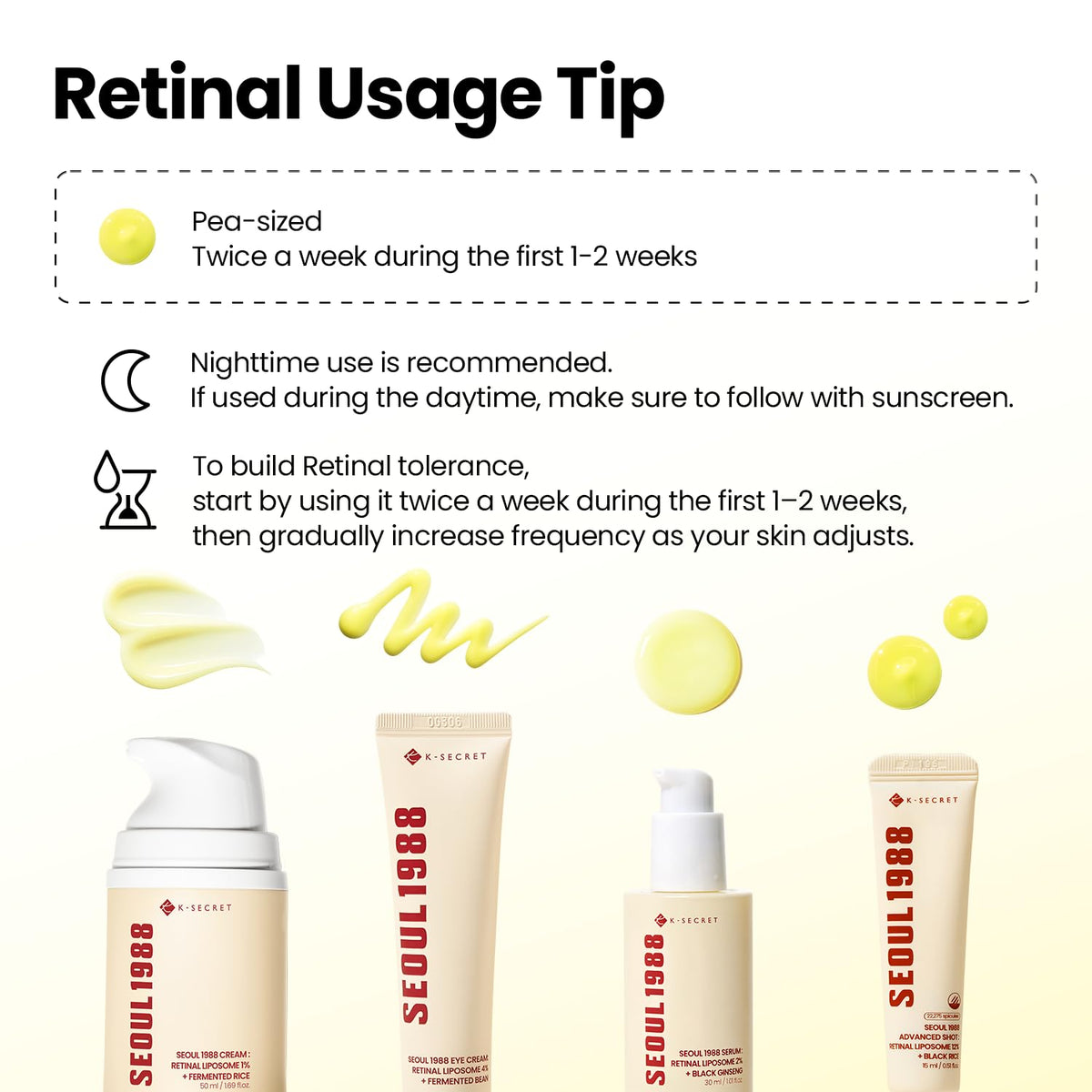 K-SECRET application on cheek demonstrating targeted smoothing benefit