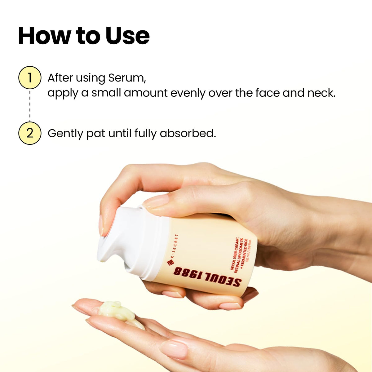 K-SECRET 50ml size comparison showing travel-friendly volume