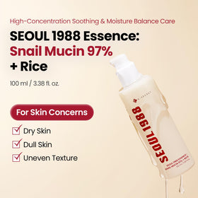 K-SECRET snail mucin texture close-up highlighting lightweight gel and hydrating look
