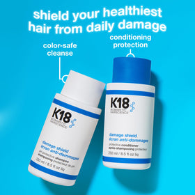K18 conditioner texture close-up showing smooth moisturizing finish