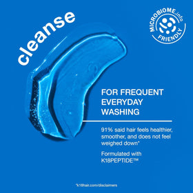 K18 label details showing ingredient hints and product claims