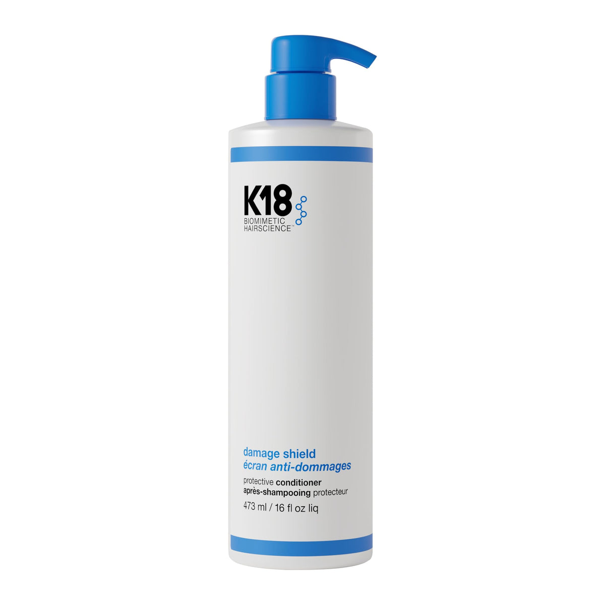 K18 front packaging showing bottle and label for easy identification and benefits