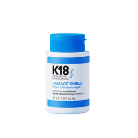 K18 product front packaging showing label and travel-friendly size, provides daily protection