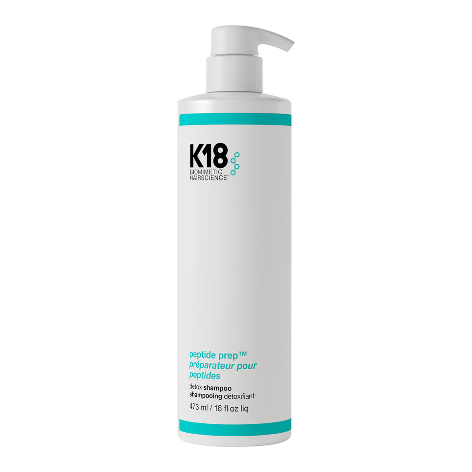 K18 front bottle shot showing product and clear labeling benefit: easy identification