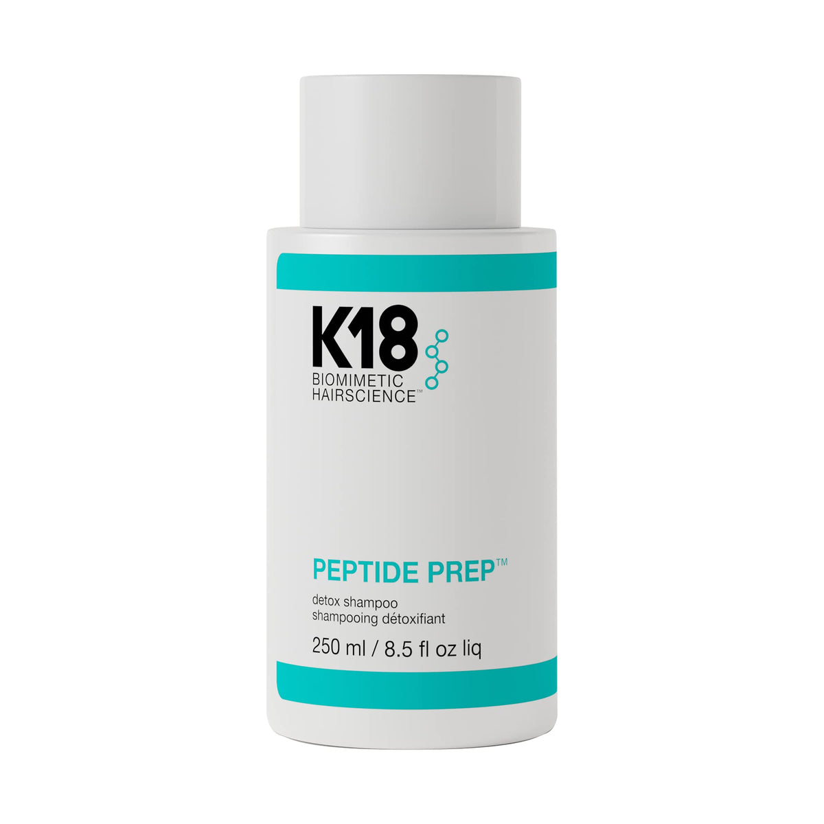 K18 front packaging showing bottle and brand, clear product identification benefit