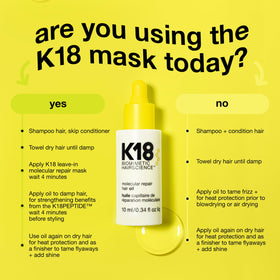 K18 bottle next to a coin to show compact 0.34 fl oz size for portability