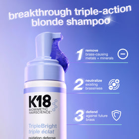 K18 foam texture close-up demonstrating easy spreadability