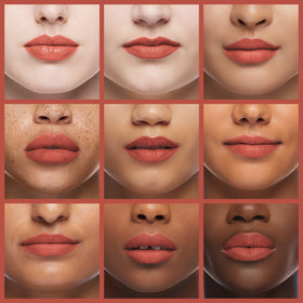 k7l Biscuit in use on model demonstrating defined lips and natural finish