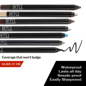 K7L pencil next to common objects showing scale benefit portable size