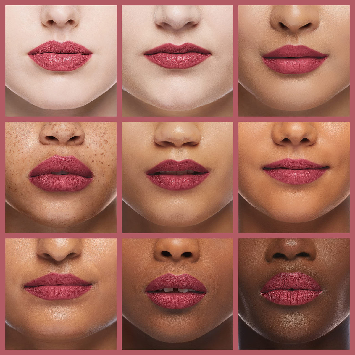 K7L dark pink lipliner in hand showing size and easy portability benefit