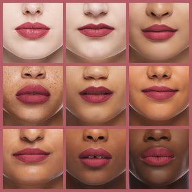 K7L dark pink lipliner in hand showing size and easy portability benefit