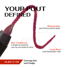 K7L dark pink lipliner packaging and label showing professional-grade formula