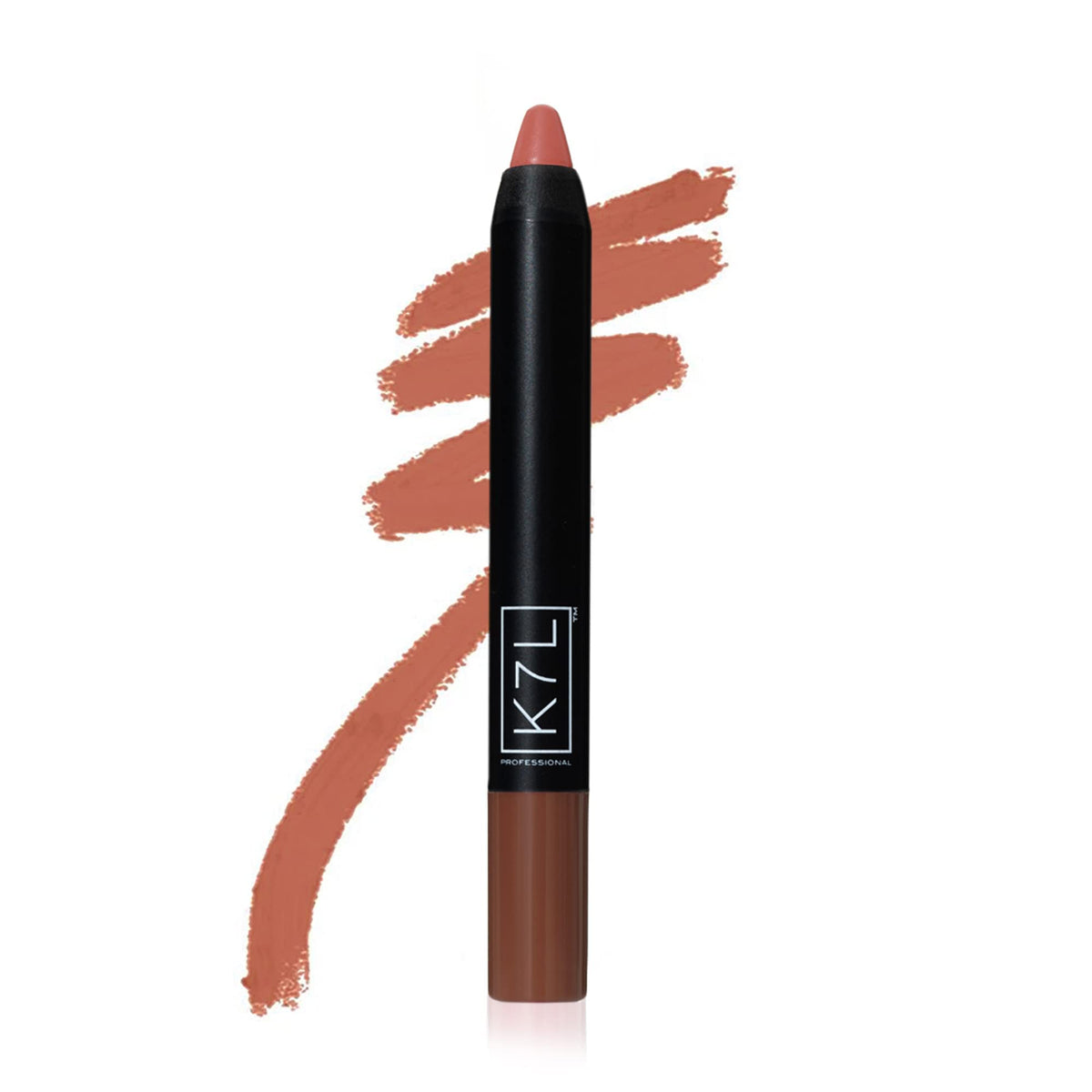 K7L close-up of creamy matte texture highlighting blendable, high-pigment finish