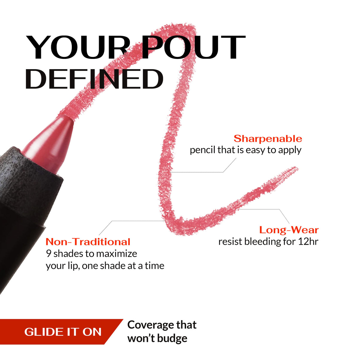 K7L close-up of crayon tip showing creamy texture and precise application benefit