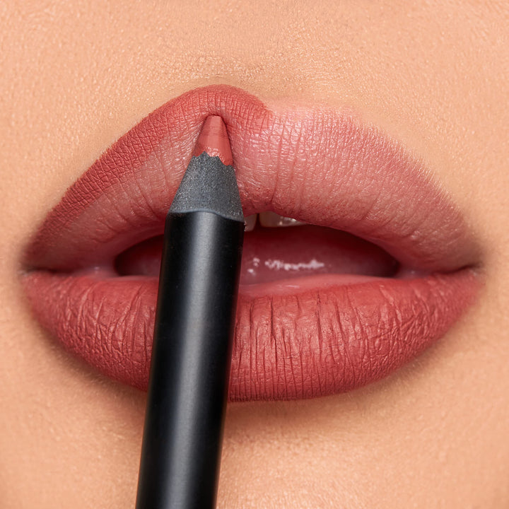 K7L rustic brown lip crayon front packaging showing shade and label, accurate color preview