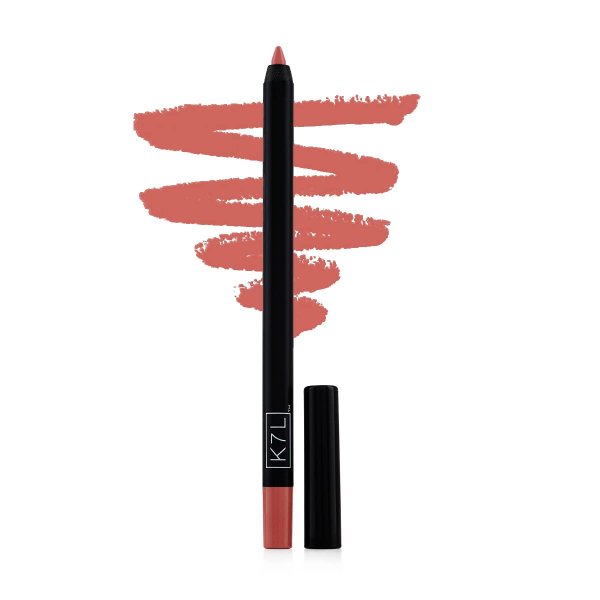 K7L rustic brown texture close-up highlighting creamy tip and smooth application benefit