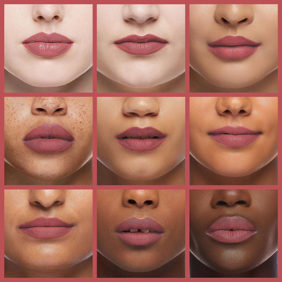 K7L Tip Toe lip application closeup displaying finish and even coverage benefit polished look