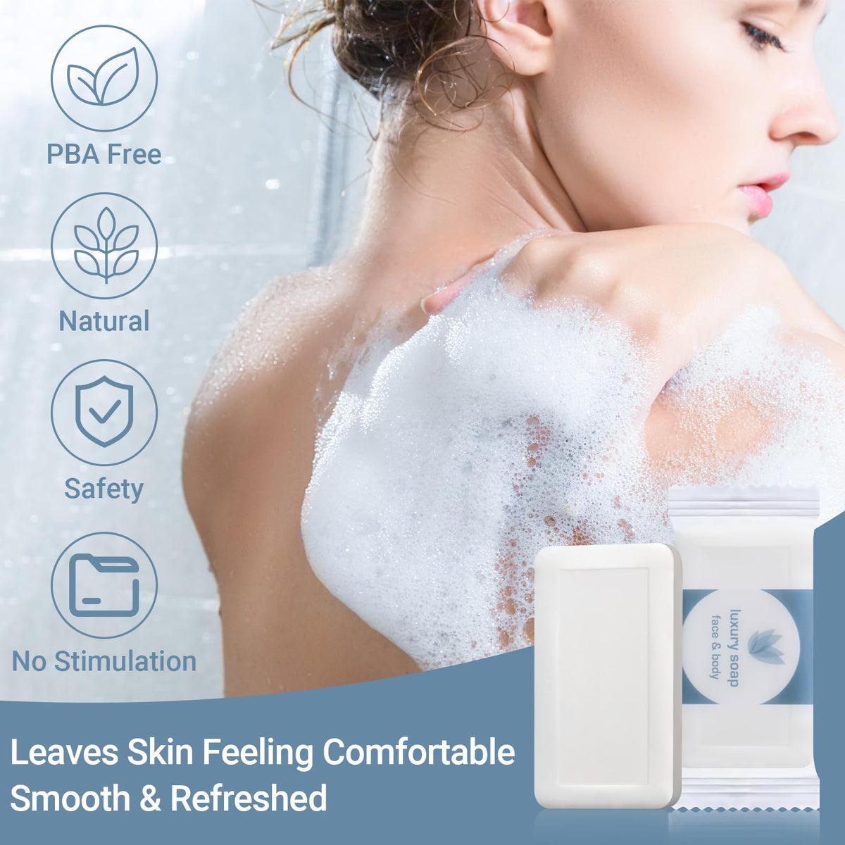 Kacctyen individually wrapped bars unwrapped to show hygienic packaging and easy distribution