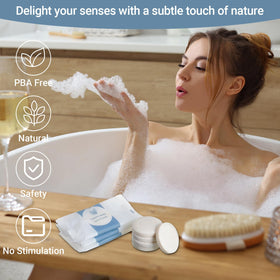 Kacctyen mini soap beside a ruler showing compact size ideal for travel toiletries