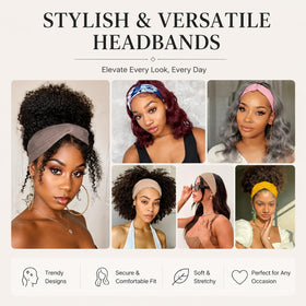 Kachanaa lifestyle shot of headband paired with casual outfit for fashion-forward look
