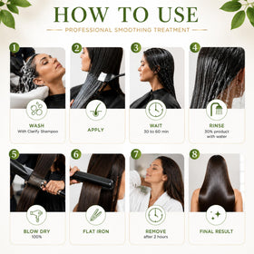 Kachita Spell applying in salon by stylist demonstrating controlled application and frizz reduction