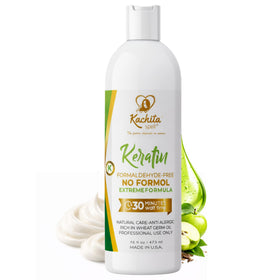 Kachita Spell front bottle view showing professional packaging and benefit of salon-quality finish
