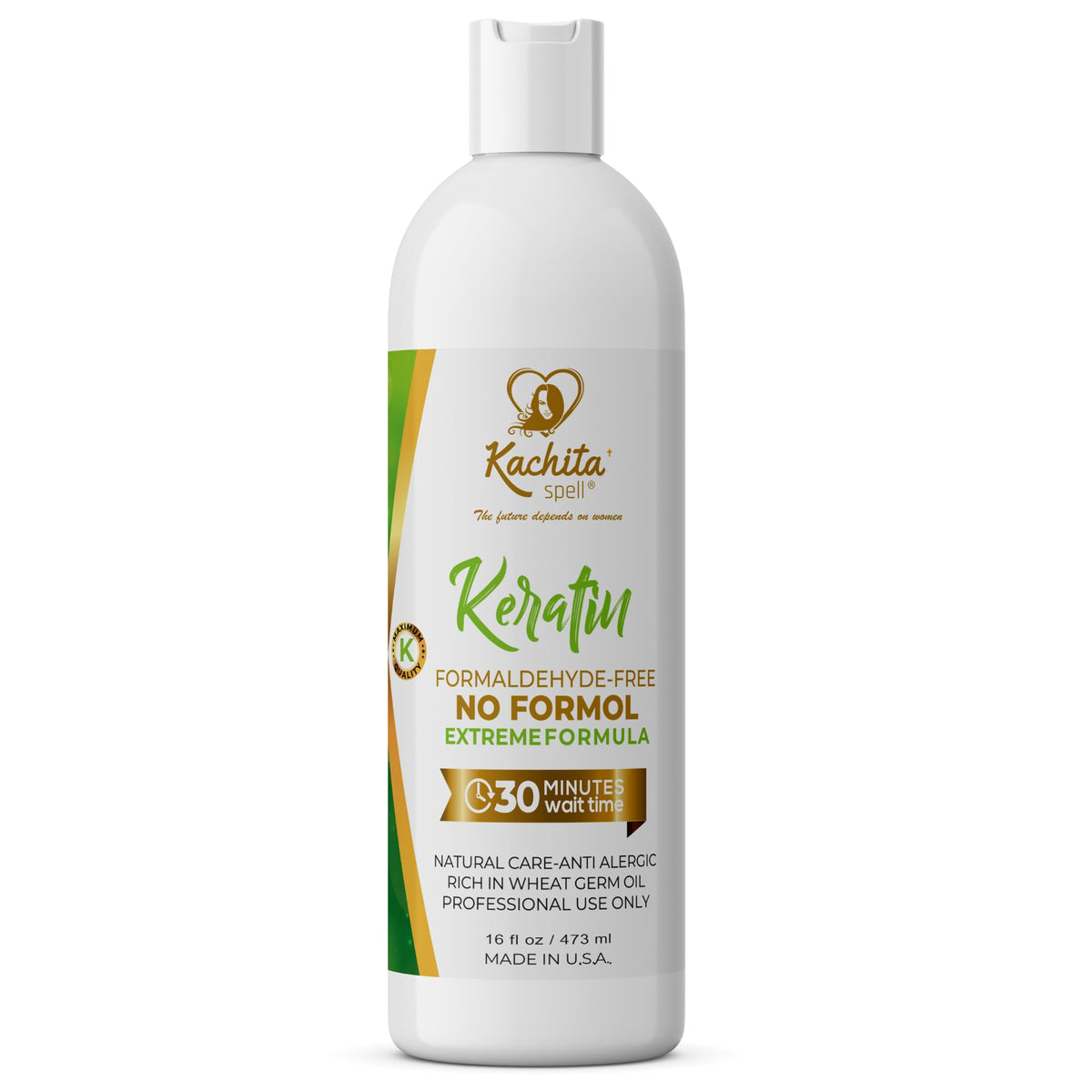 Styled hair in a salon after Kachita Spell treatment showing glossy, natural-looking finish
