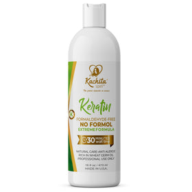 Styled hair in a salon after Kachita Spell treatment showing glossy, natural-looking finish