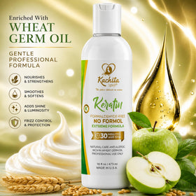 Kachita Spell formula texture close-up highlighting keratin-rich creamy texture for smoothness
