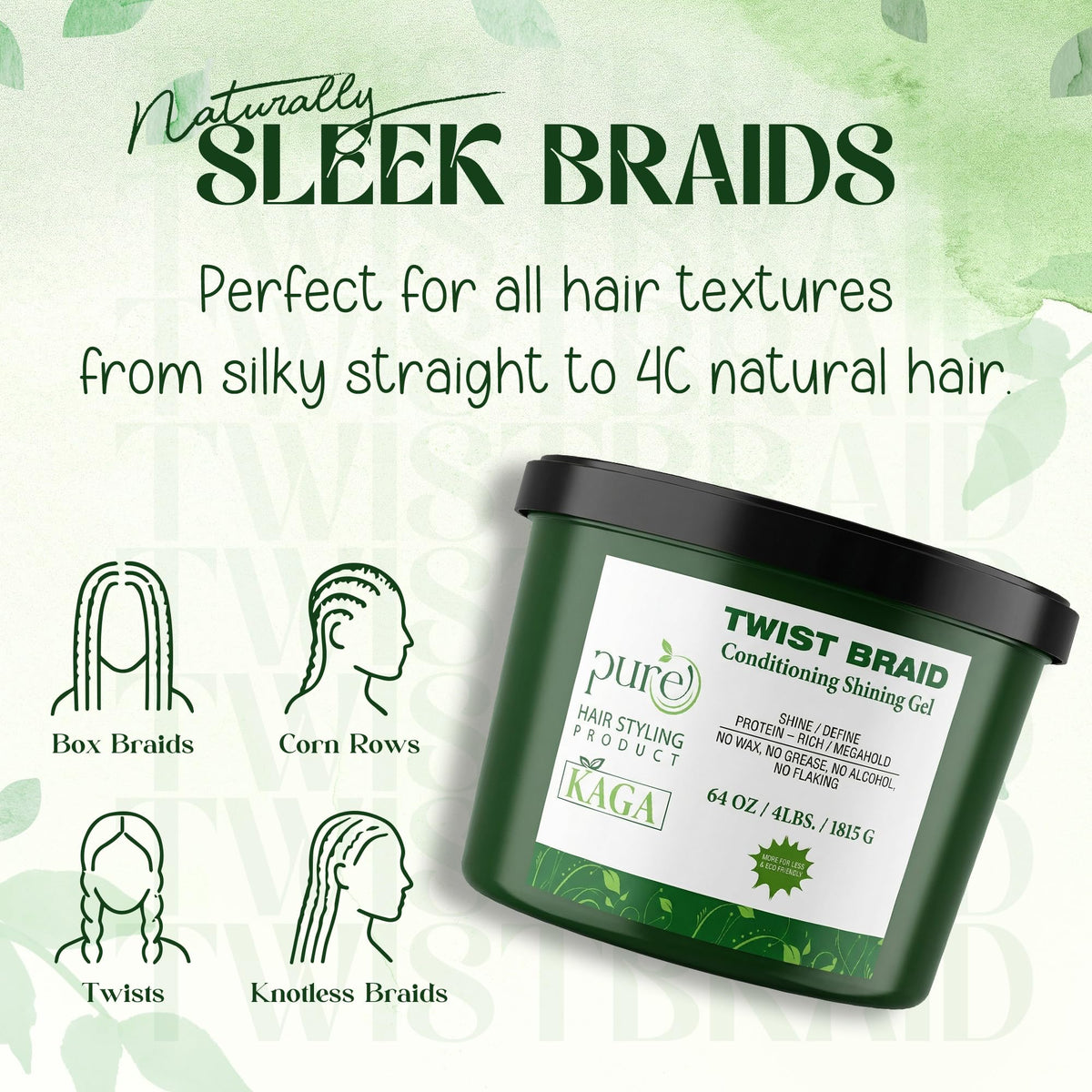 KAGA smoothing baby hairs for precise edge control benefit