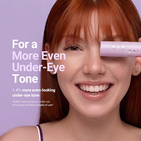 KAHI applying balm under-eye demonstrating brightening and hydrating effect