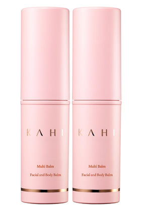 KAHI front packaging showing balm duo and compact design benefit travel convenience
