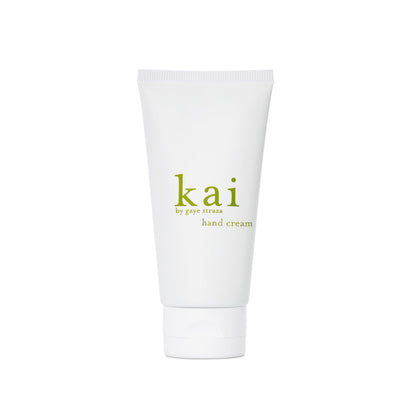 kai hand cream front packaging showing tube and gardenia scent for easy travel