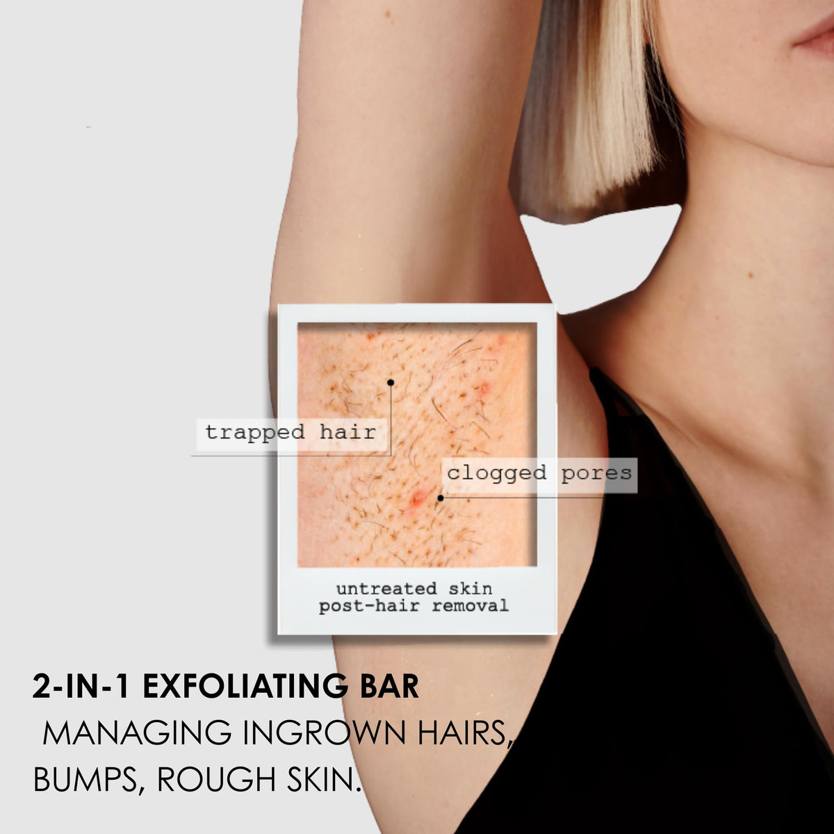 Kaia Naturals bar next to a coin showing compact 2.4oz size and travel-friendly benefit