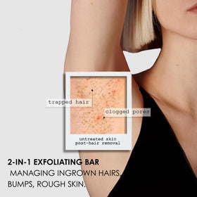 Kaia Naturals bar next to a coin showing compact 2.4oz size and travel-friendly benefit