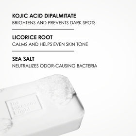 Kaia Naturals size comparison in hand illustrating compact travel-friendly bar
