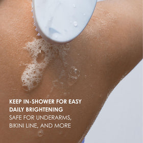 Kaia Naturals soap lather in hand demonstrating easy foaming and cleansing