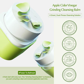 KAINE close-up of melting balm texture on fingertip, demonstrates smooth oil transformation