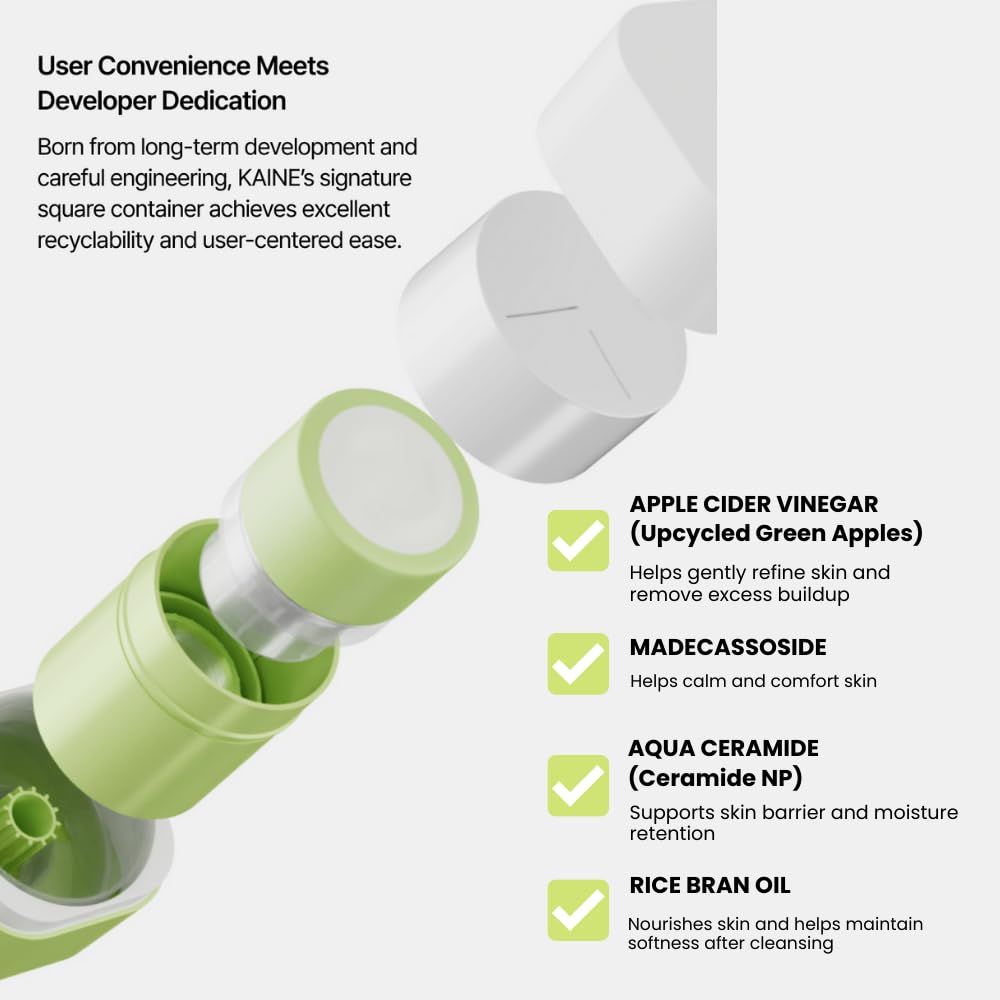 KAINE grinding-style dispenser detail, illustrates airtight, measured dispensing benefit
