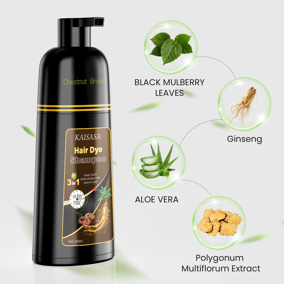 KAISASA being applied in shower for quick at-home color, saving time