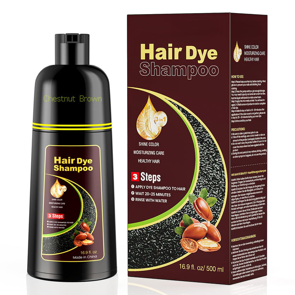 KAISASA front bottle chestnut brown shows product and clear label benefit
