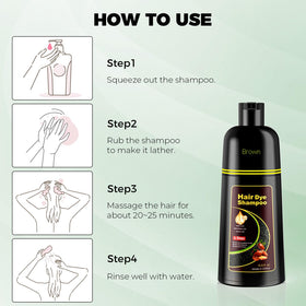 KAISASA lather applied to hair demonstrating simple application and gray coverage