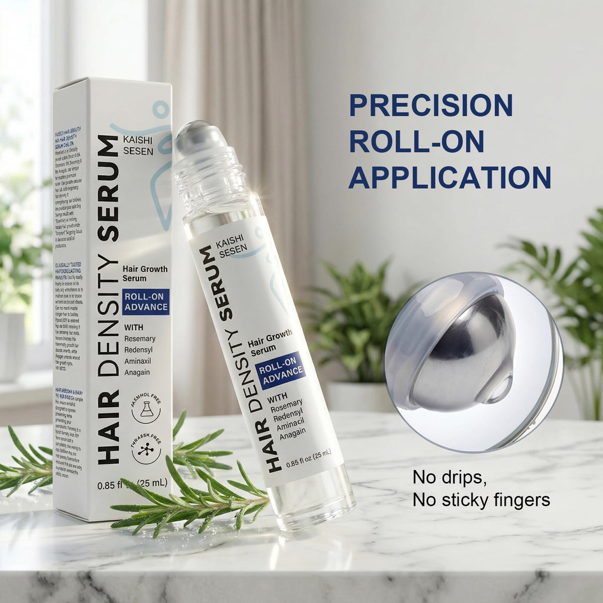 KAISHISESEN clear serum drop texture highlighting lightweight absorption