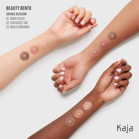 Kaja product next to Allure award badge emphasizing recognized quality