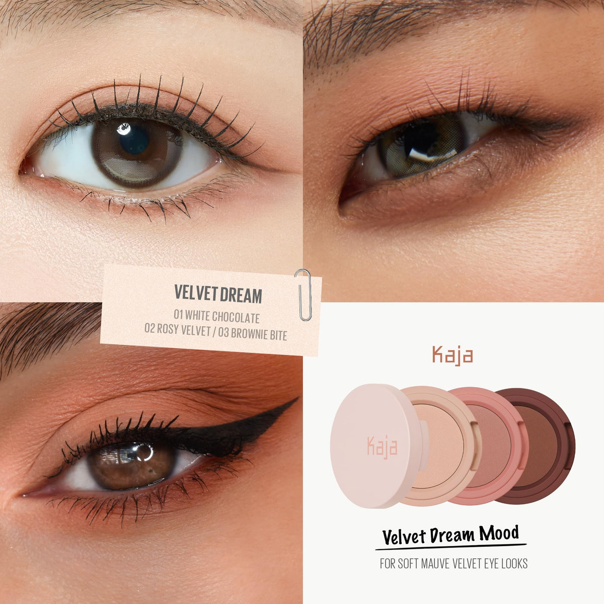Kaja Bento texture close-up revealing creamy-to-powder finish and blendability