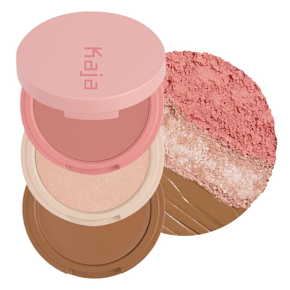 KAJA front view of compact palette showing packaging and portability benefit