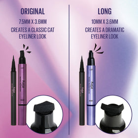 Kaja size comparison next to hand conveying compact travel-friendly benefit