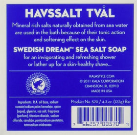 Kala close-up of soap texture revealing mineral-rich salt for gentle exfoliation benefit