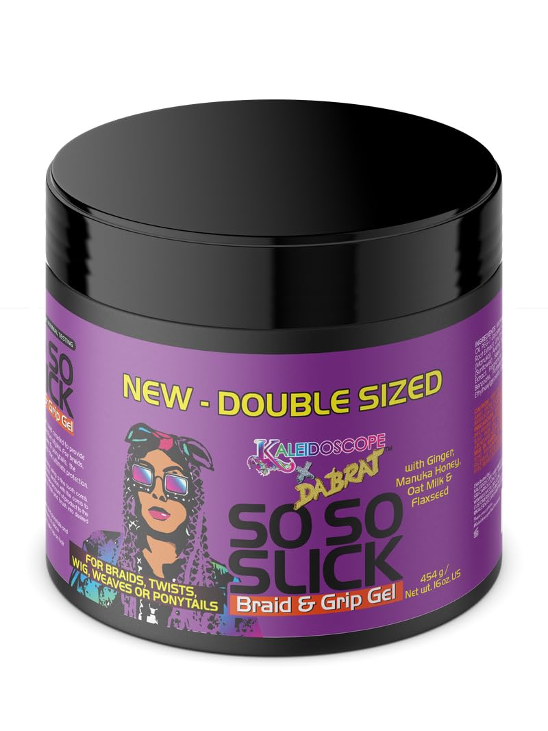 Kaleidoscope Hair Products jar front packaging showing size and brand for easy identification